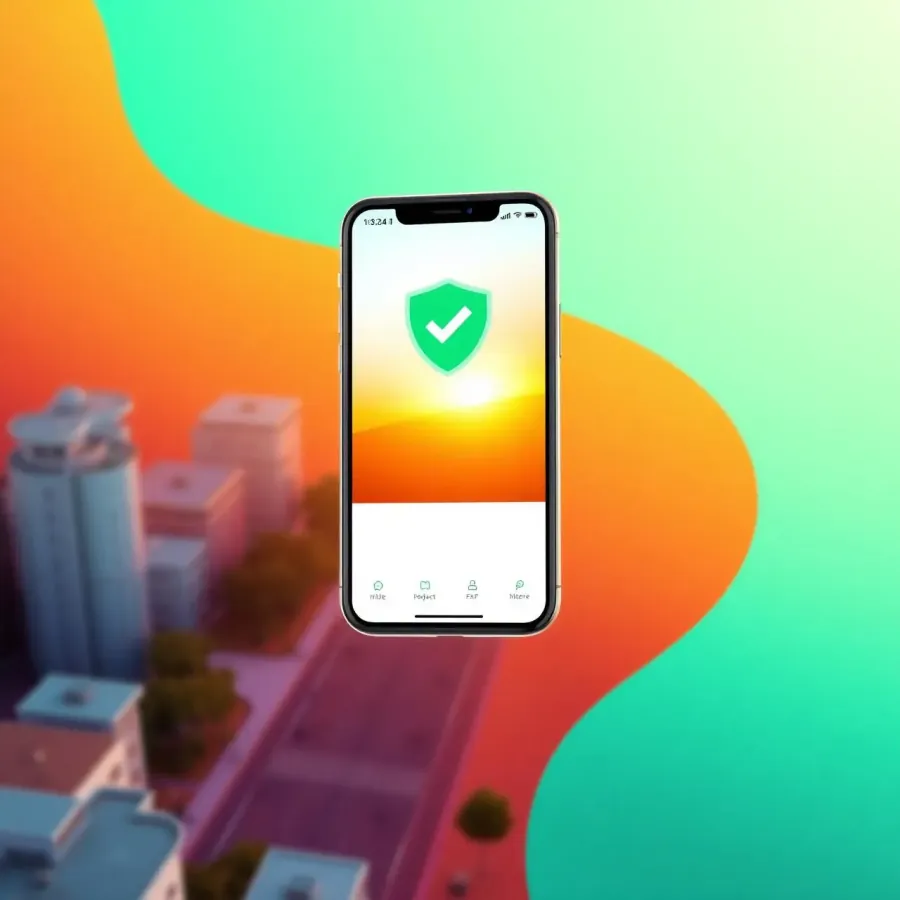 App FixaRide em um smartphone